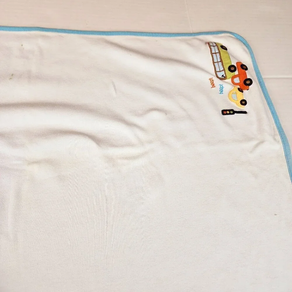 Baby Boy Gymboree Cars Bus Vehicle Blanket Beep Mr. Lovebug